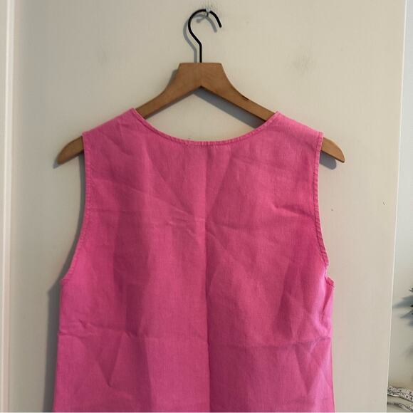 Rachel Comey Linen Pink Scoop Neck Tank 4 Small - Picture 6 of 16